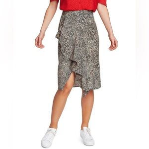 1. State Brown and Black Knee-Length Pencil Skirt